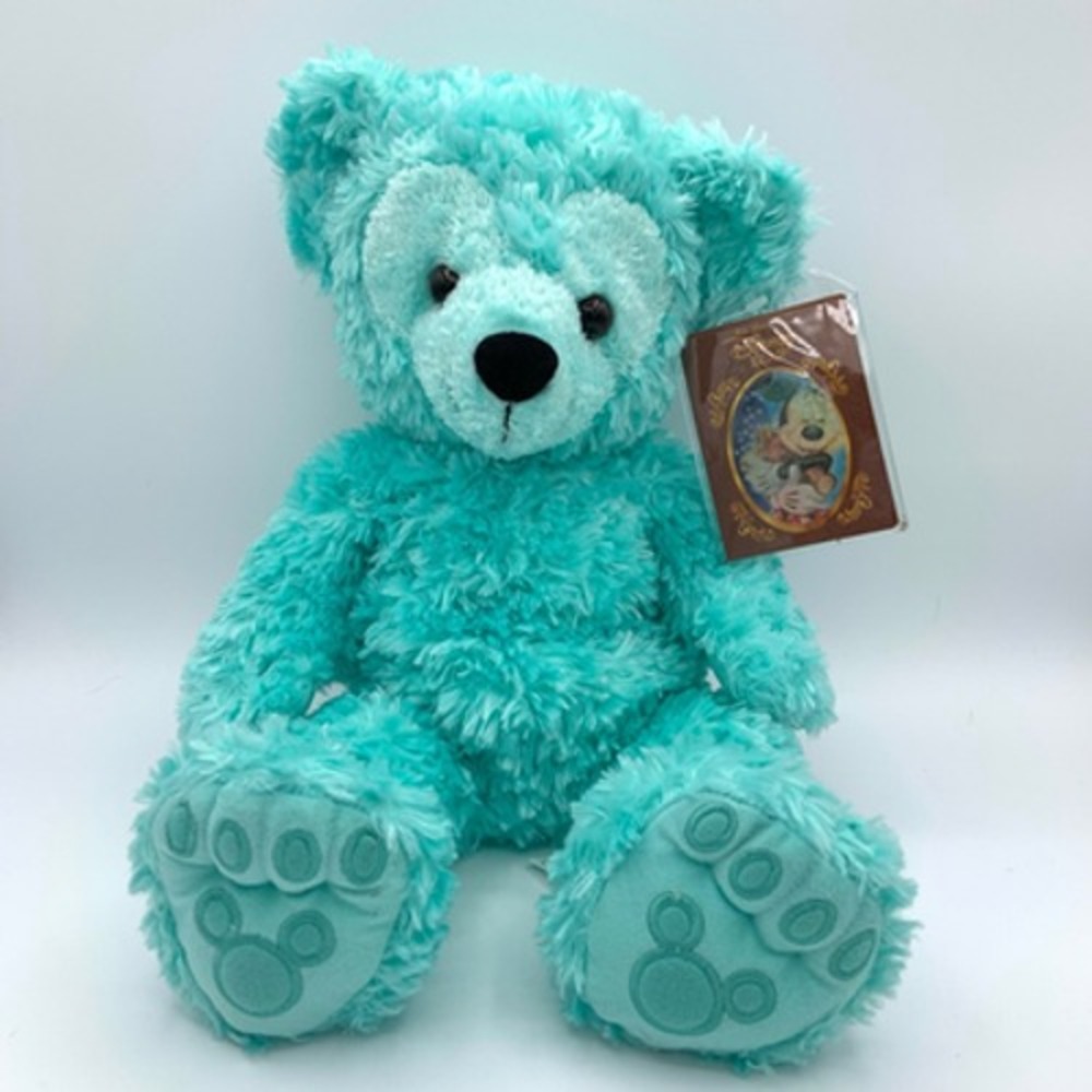 Disneyland Disney Hidden Mickey Pre-Duffy Aqua Mint Plush Teddy Bear‎ NWT Rare